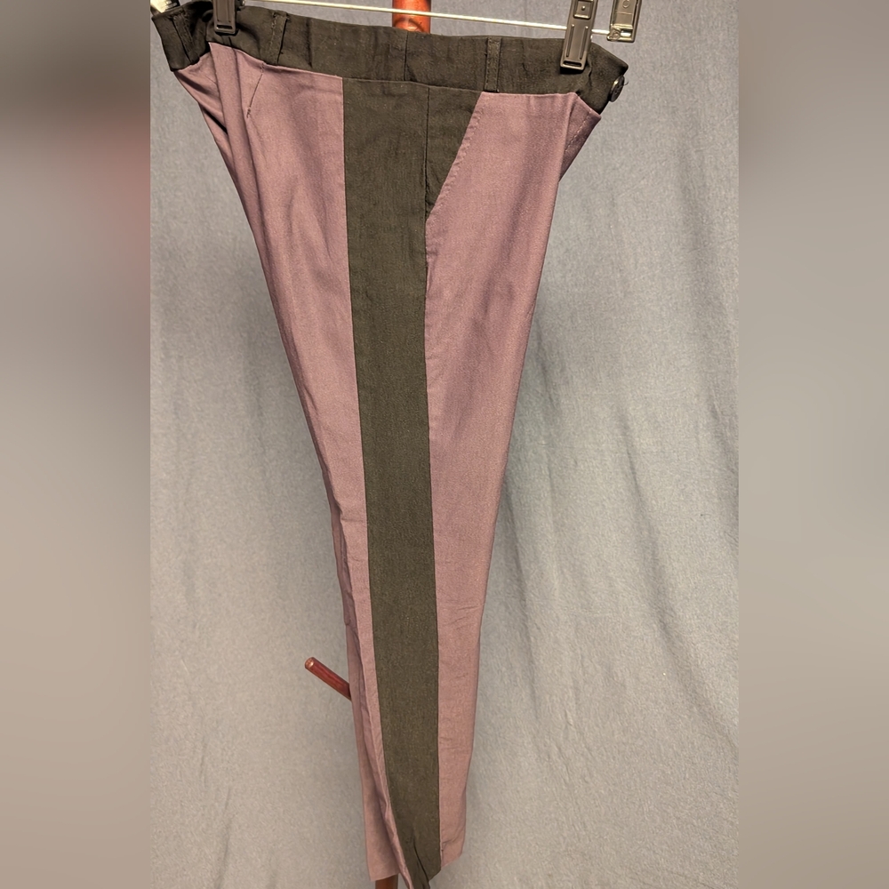 Elegant Two-Tone Women's Straight Leg Pants